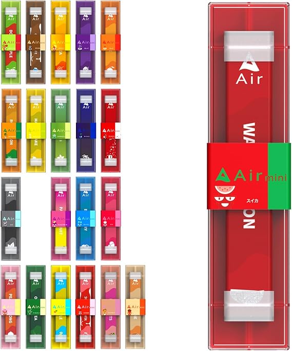 Amazon 【公式】New Air mini 新エアミニ 持ち運びシーシャ 電子タバコ VAPE べイプ 使い捨て airmini