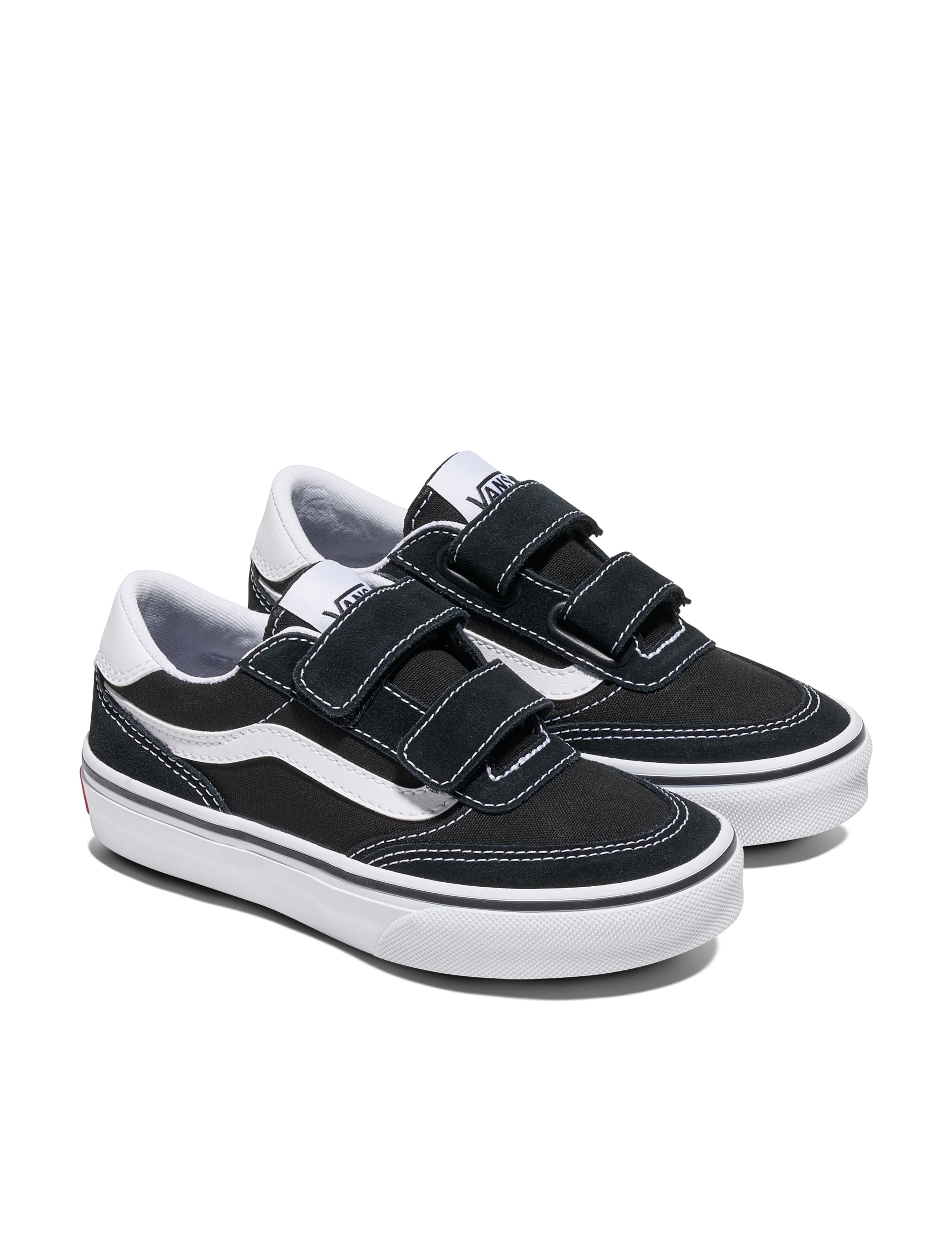 Vans Brooklyn, Zapatillas Unisex niños, Suede Canvas Black White, 34 EU