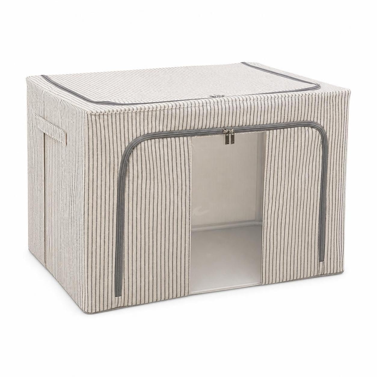 Boîte Rangement en Tissu Pliable, color to 3, 100L, 4 armatures