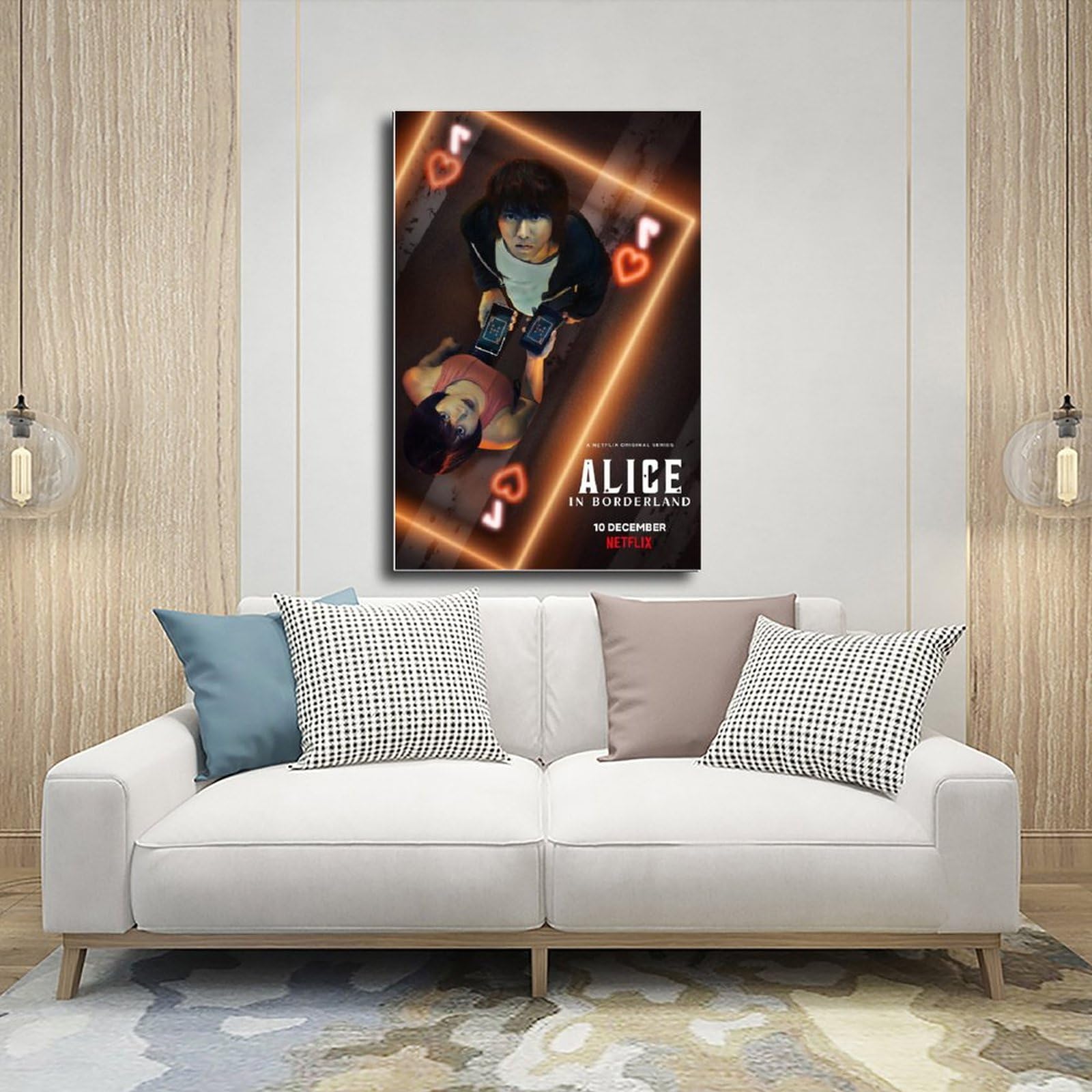 Poster Alice Au Pays Des Merveilles Sur Toile - Décoration Murale Sans Cadre 30x45 Cm - Pour Chambre, Salon, Bureau