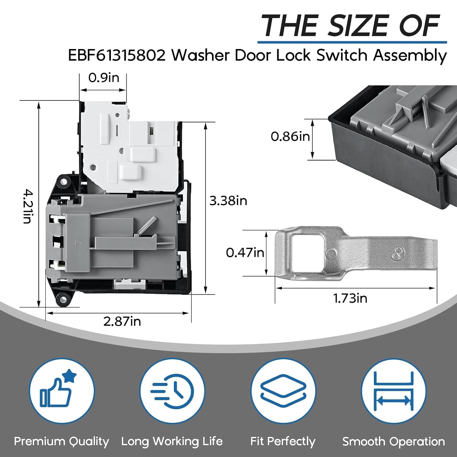 EBF61315802 Washer Door Lock Switch Assembly for LG Washing