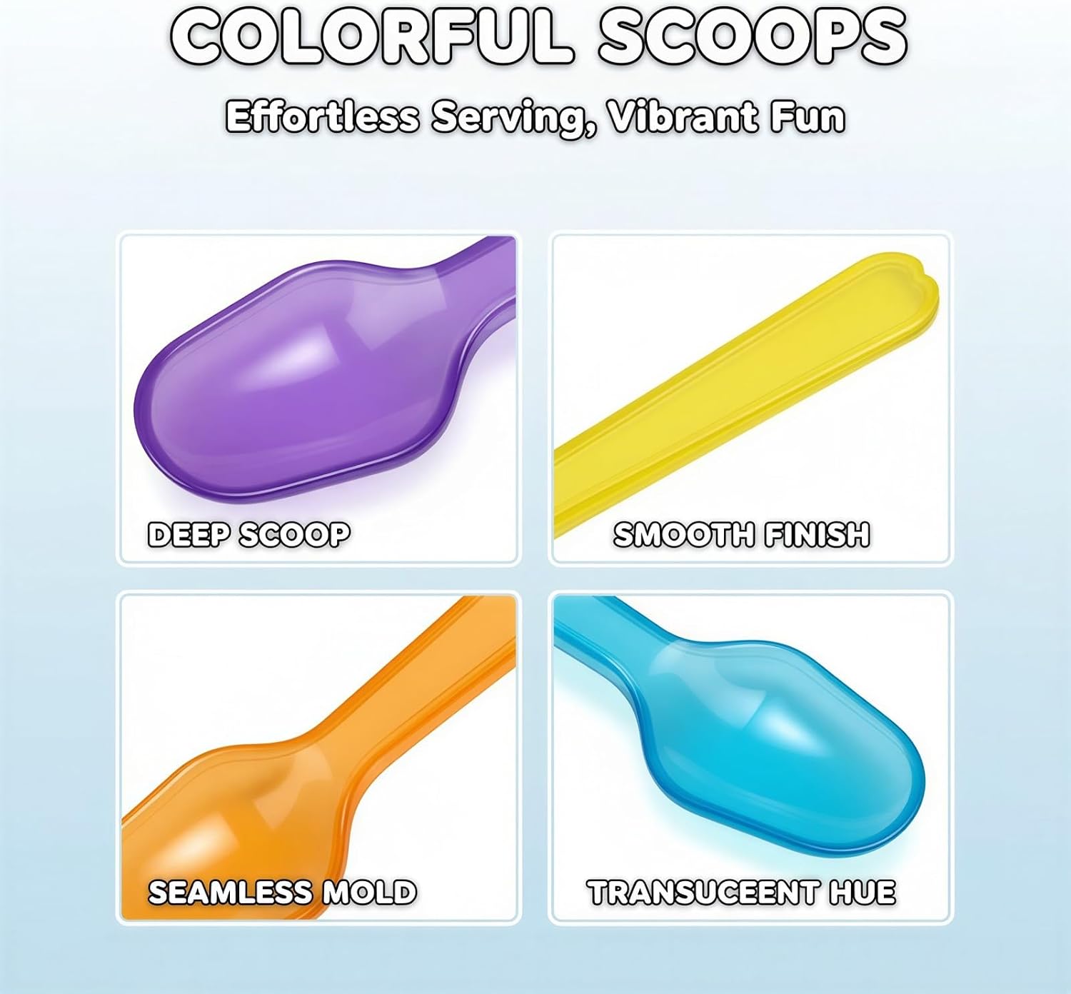 1000 Pcs Multi-Color Disposable Tasting Spoons, 2.95 x 0.79 in Mini Plastic Flatware for Desserts, Yogurt, Ice Cream, Cake, Pudding, Party Events, Mix Colors