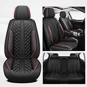 VIVAZYQ Kunstleder Sitzbezüge Set Für Nissan Qashqai +2 2008-2013 - 5 Sitze Komplett