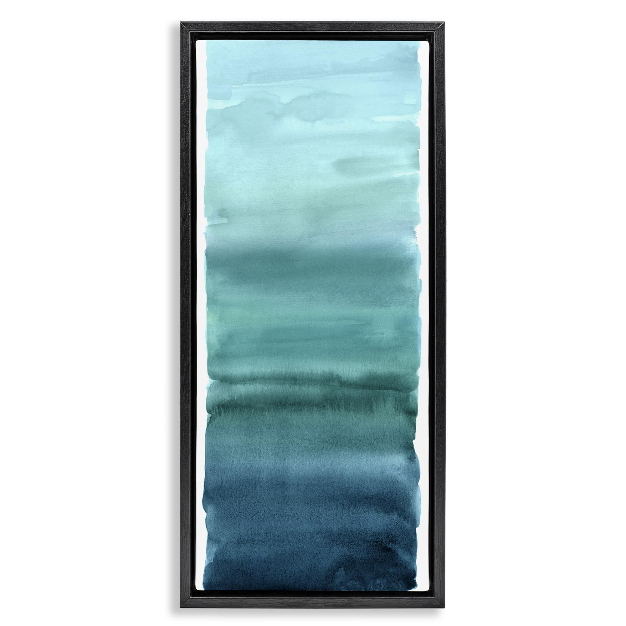 'Cerulean Blend Gradient'| Floating Frame Canvas Art