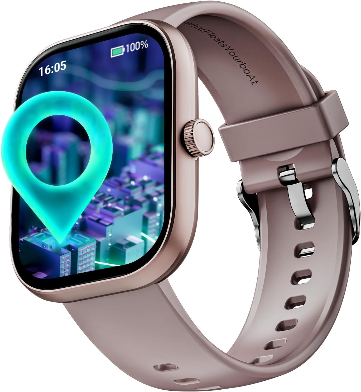 Boat Wave Sigma 3 w/Turn-by-Turn Navigation, 2.01″ (5.1 cm) HD Display, Bluetooth Calling, Crest+ OS, QR Tray, Watch Face Studio, Coins, Emergency SOS Smart Watch for Men & Women(Rustic Rose)