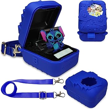 JCHPINE Silicone Cover Case for Bitzee Disney Interactive Digital Pet and Case, Protective Skin Sleeve for Bitzee Disney Virtual Electronic Pets Blue