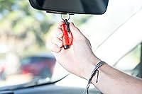 Vista 15 de Resqme, Llavero de Auto Original con Herramienta de Escape, Fabricado en EE. UU. (Azul), 2 unidades, Negro