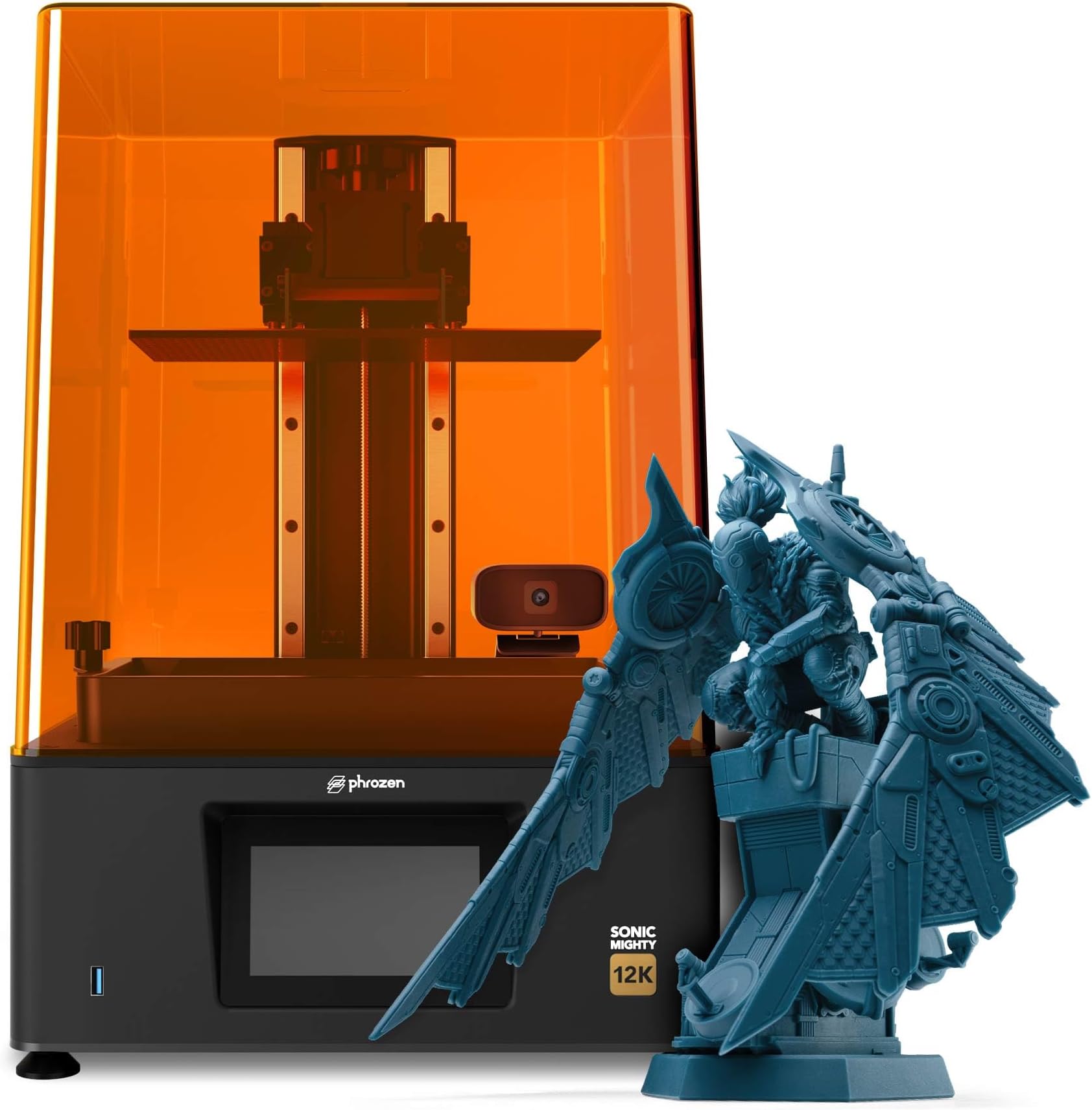 phrozen Sonic Mighty 12K LCD Resin 3D Printer, Mono LCD Screen, Mass-Produce 3D Printed Models with Ultra-high 12K Resolution, L21.8 x W12.3 x H23.5 Printing Volume