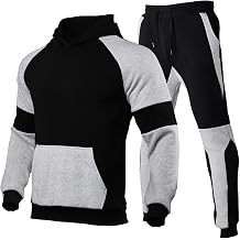 ADHOWBEW Jogging Suits for Men Fitness Drawstring Fashion Running Winter Workout Comfy Tracksuits