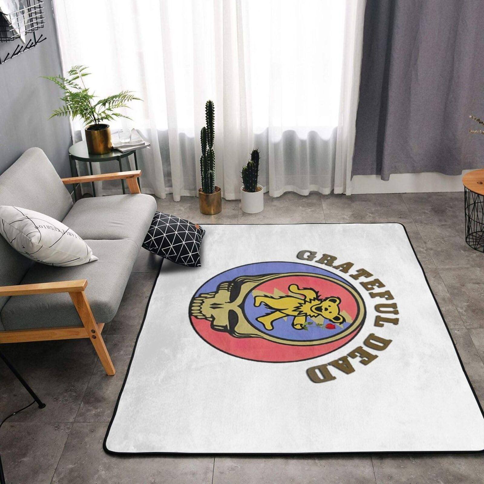 グレイトフル・デッド　ラグ　カーペット Amazon｜グレイトフルデッド バンド カラフル 絵画 カーペット