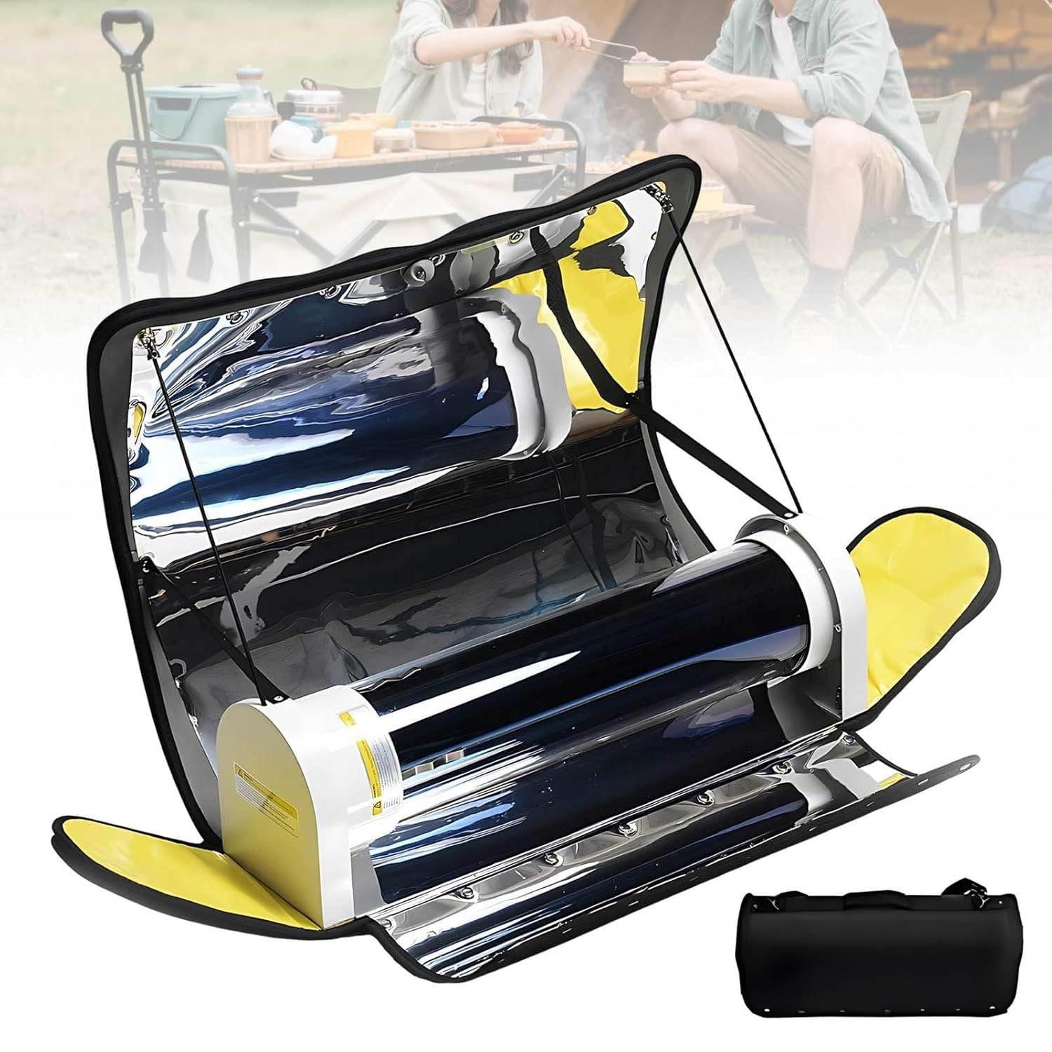 Four solaire 4,5L de camping à haute performance avec cuisson barbecue