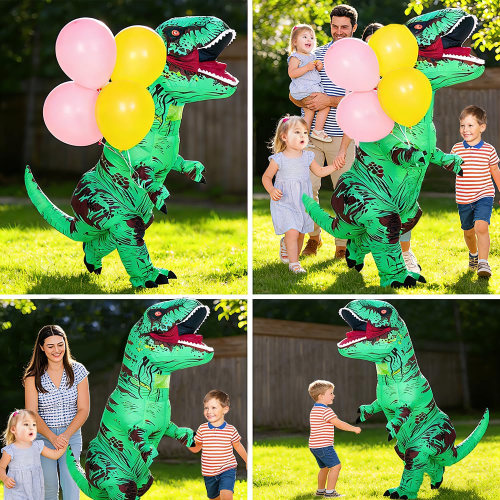Rysotowy Disfraz inflable de dinosaurio para adultos, disfraz de T-rex divertido para fiesta, disfraz de dinosaurio de Halloween