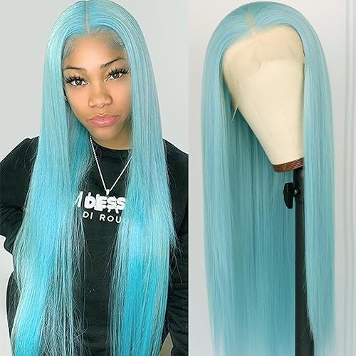 Miniatura 4 de Phyoung Pelucas rubias de encaje frontal, peluca de color rubio mixto con línea de cabello natural, cabello largo y lacio, pelucas de cabello rubio