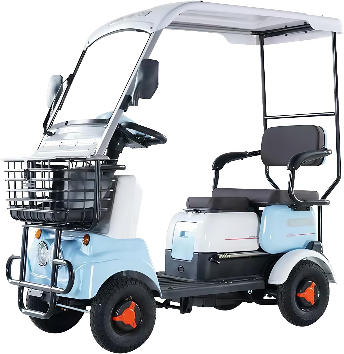 28-Mile Range Electric Golf Cart for Seniors & Golfers, 13" All-Terrain Tires, for Golf Courses, Neighborhood Commuting, Family Errands & Retirement Communities(Lead ACID-800W+60V32AH)