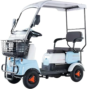 28-Mile Range Electric Golf Cart for Seniors & Golfers, 13" All-Terrain Tires, for Golf Courses, Neighborhood Commuting, Family Errands & Retirement CommunitiesLead ACID-800W+60V32AH