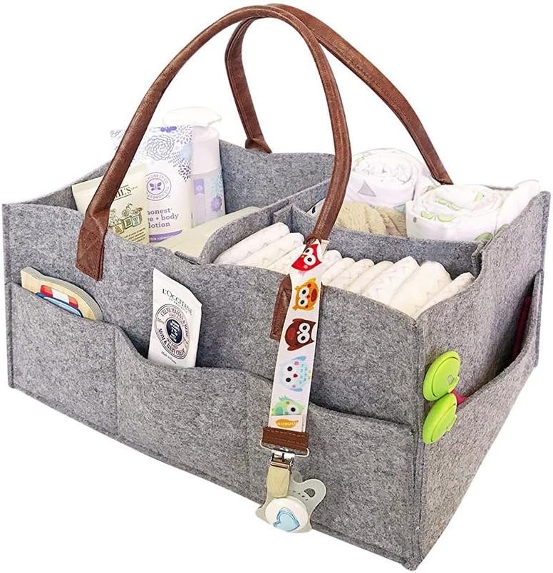 borsa per pannolini con inserto organizer