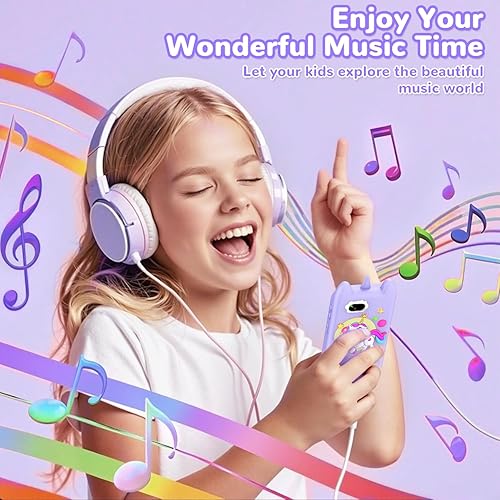 Miniatura 8 de Teléfono inteligente para niños, teléfono para niños pequeños con cámara, música, juegos y tarjeta de 32 GB, regalo de cumpleaños de Navidad,