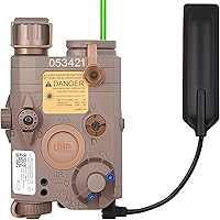 Vista 1 de Airsoft PEQ 15 PEQ caja IR láser verde vista láser blanco linterna LED para AEG GBB CQB