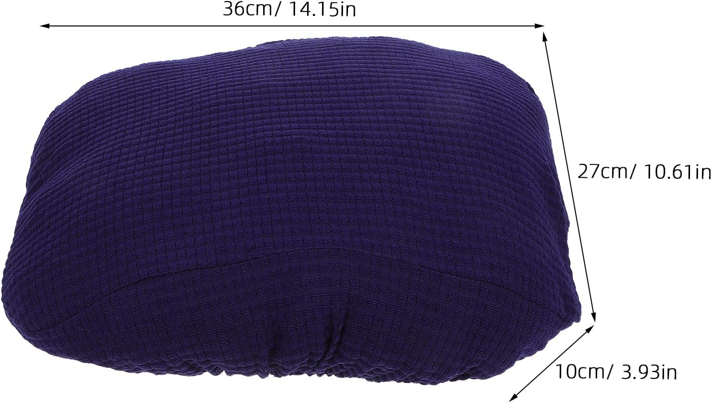 Stretchable Rectangular Footstool Cover, Washable Reusable Padded Stool Protector, Polyester Elastic Footrest Slipcover for Home Dining Bench, 36-41cm Length, 27-31cm Width,