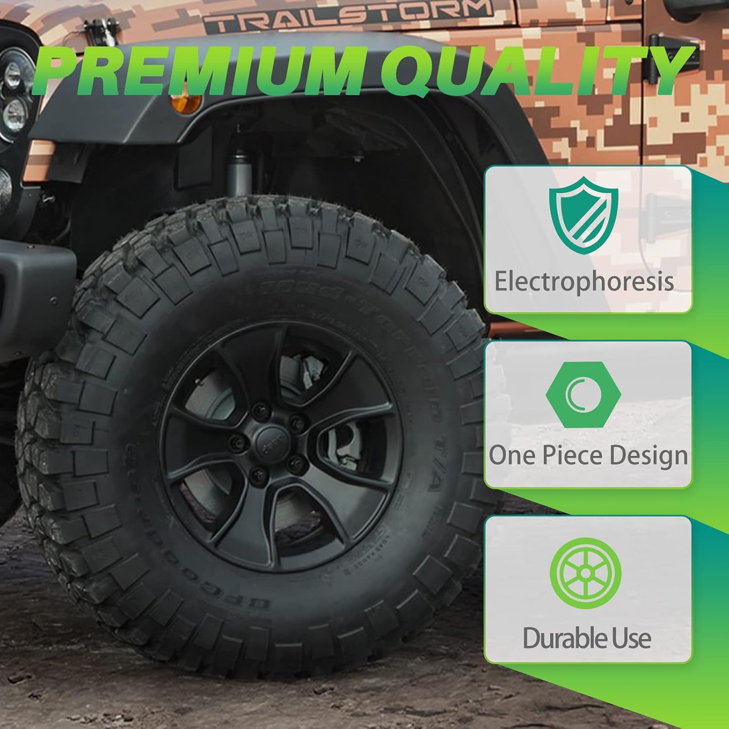 AUTOPTIM 9/16-18 OEM Lug Nuts - 20 Pcs Black for Dodge Factory Style Wheel image 5