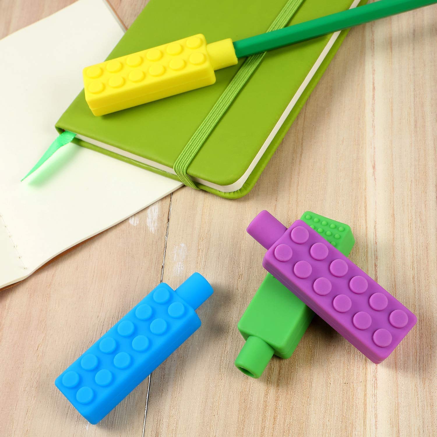 4 Stylos à Mâcher En Silicone - Jouet Sensoriel Pour Enfants (Autisme, TDAH, Dentition) - 7