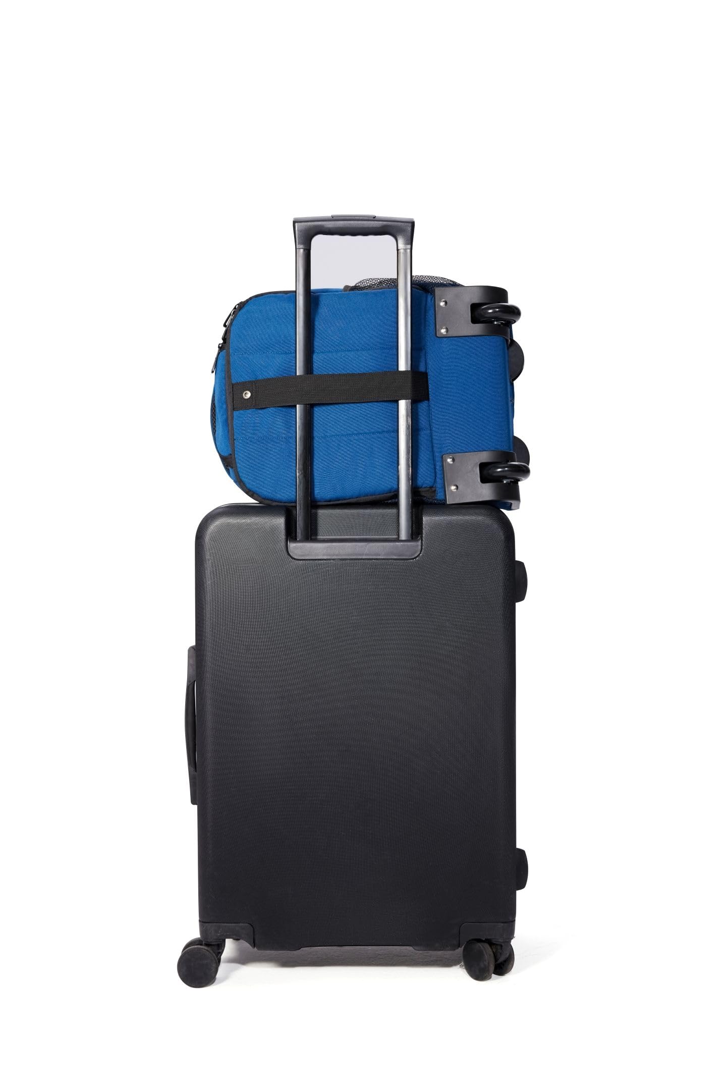 Aircruiser Hybrid 40 x 30 x 20 cm Rucksack Trolley mit Rollen Ryanair Handgepäck Wizzair Kabinengepäck Reiserucksack Flugzeug Carry-On (Blau, 40x30x20cm - mit Rädern)