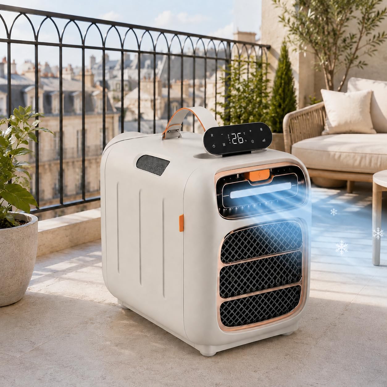 4 in 1 Dehumidifier & Cooler,4800 BTU Portable Outdoor Air Conditioner
