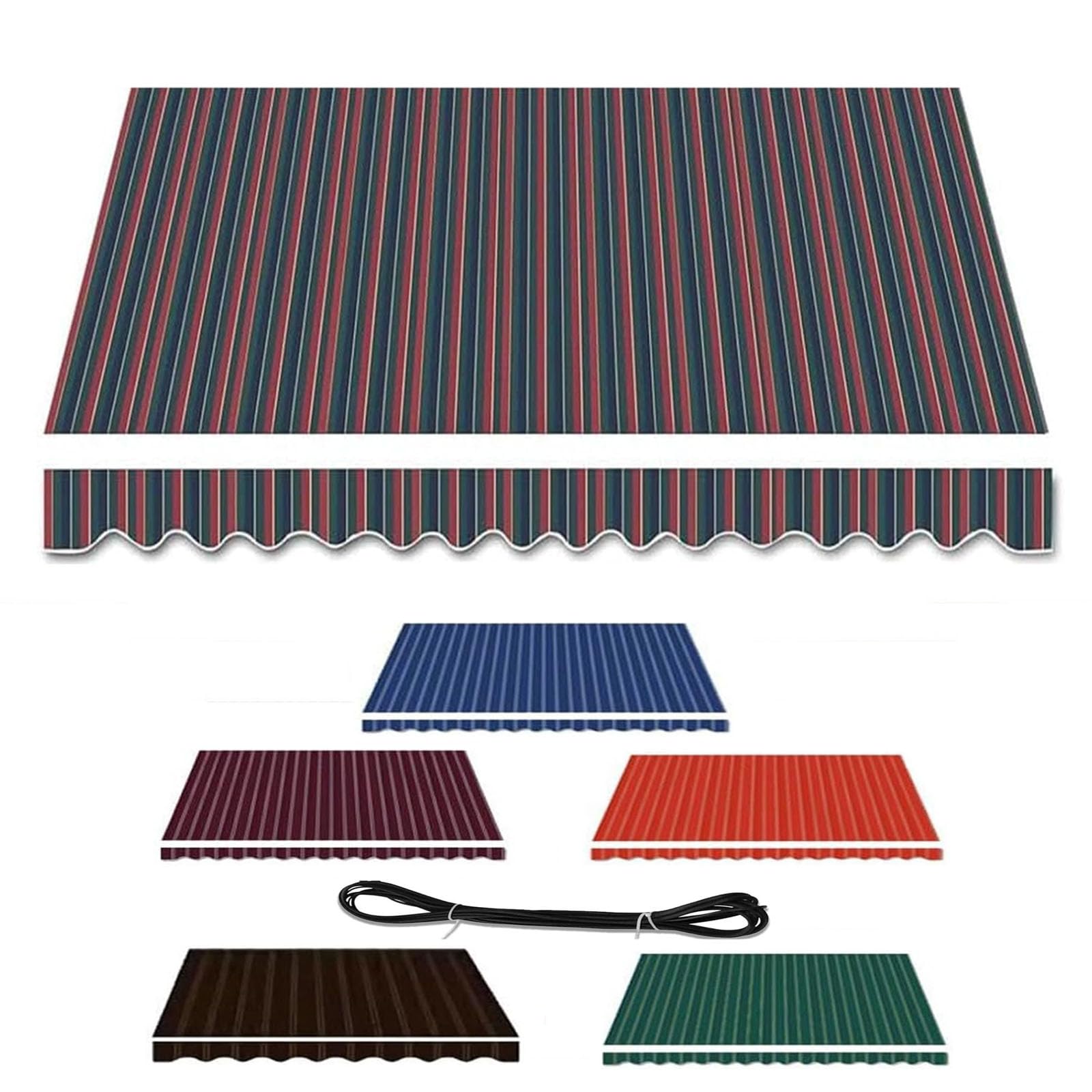 Tela de toldo retráctil resistente a los rayos UV para solucionar el desgaste solar en terrazas