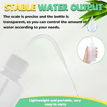 3 Pcs Squeeze Bottle, Wash Bottle - Leak-Proof with Precision Nozzles for Plant Care, Vinaigrette, Detergent & Tattoo Supplies