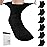 Bulinlulu Diabetic Socks for Women Men,6 Pairs Non Binding Diabetic Ankle Wide Socks with Seamless Toe 6-9 9-11 13-15(Extra Large,Black-6 Pairs)