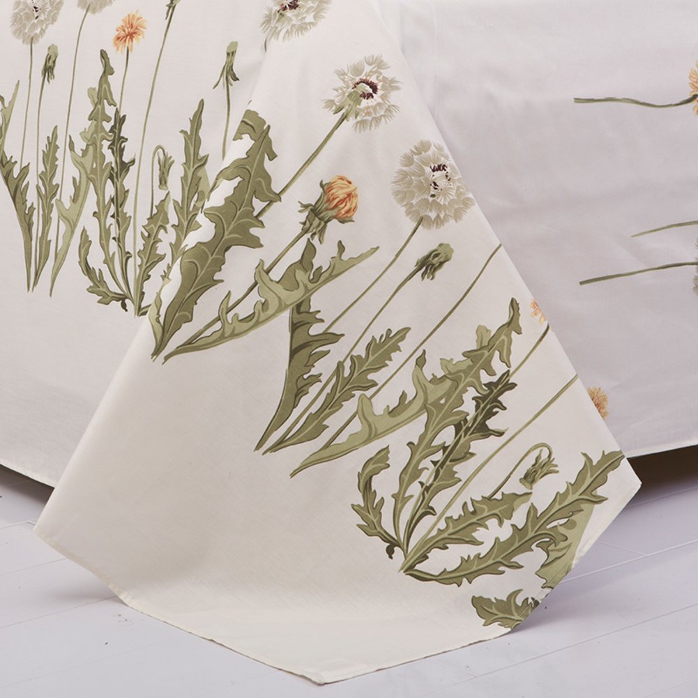 Feuilles imprimées de sergé de coton pur et couverture de lit 230x250cm