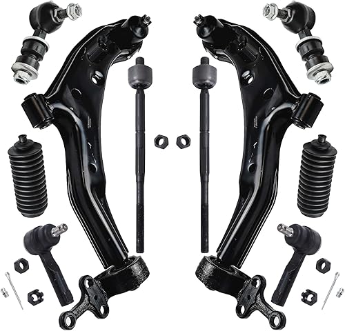 Miniatura 145 de Detroit Axle - Kit de suspensión frontal de 10 piezas para Ford Ranger Mazda B2300 B2500 B3000 B4000, 2 brazos de control superiores, 2 rótulas
