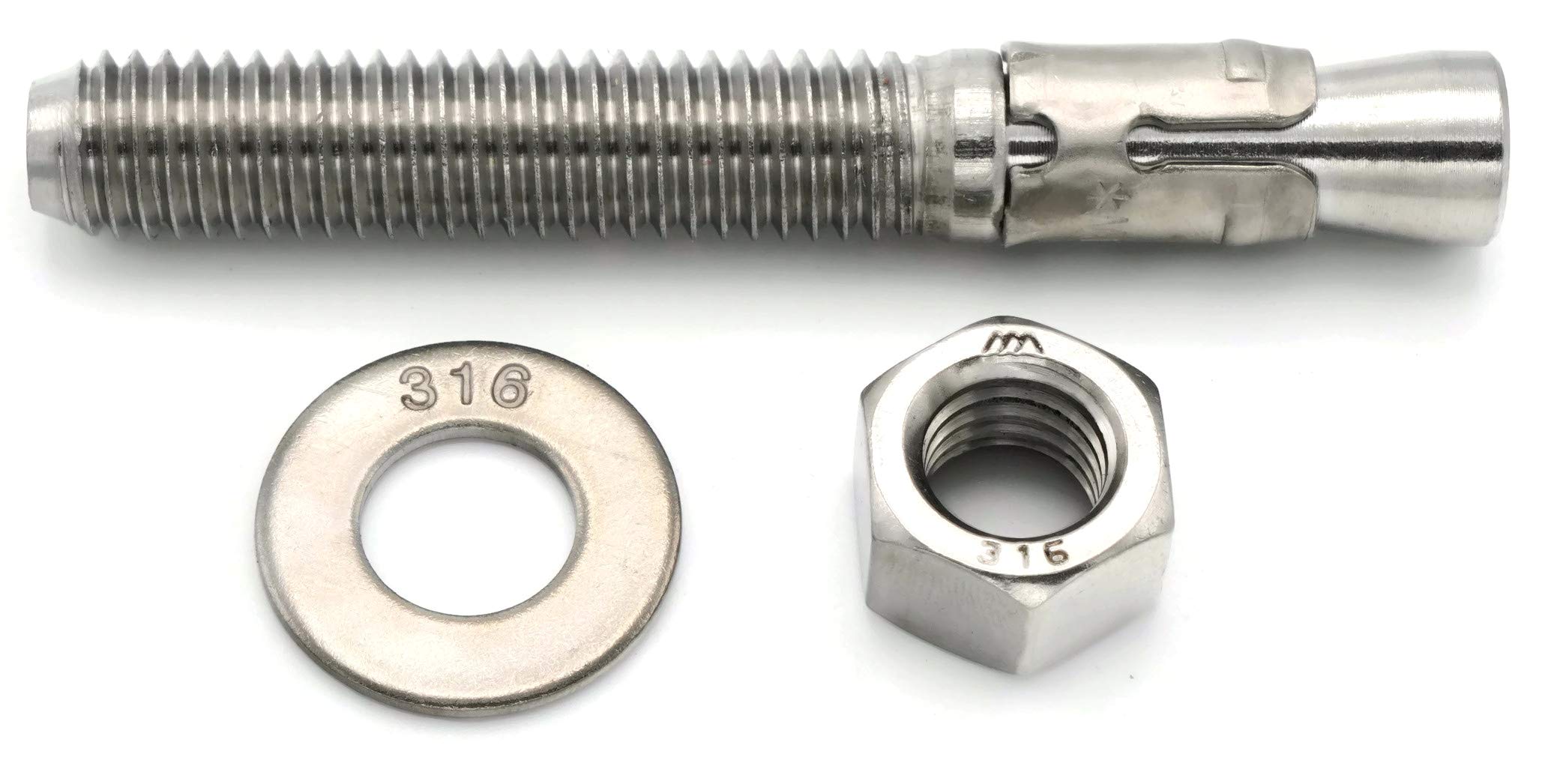 Simpson Strong-Tie STB2-756146SS 3/4 x 6-1/4 SS StrongBolt 2 Wedge Anchor 10/box