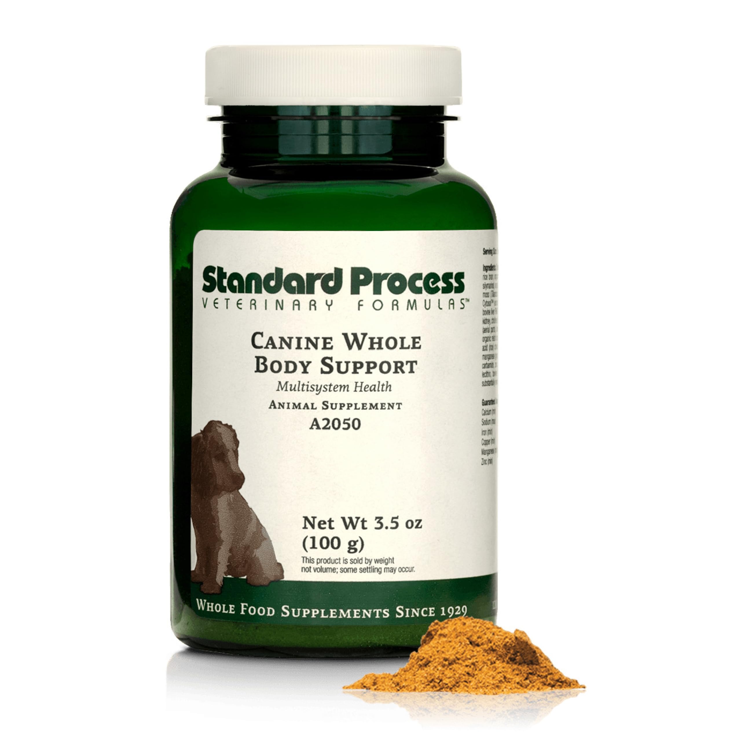 Standard Process Inc. Canine Whole Body Support - Multisystem Support Supplement for Canines - Nutritional Powder for Daily Health Maintenance - Multisystem Supplement Formula - 100 g