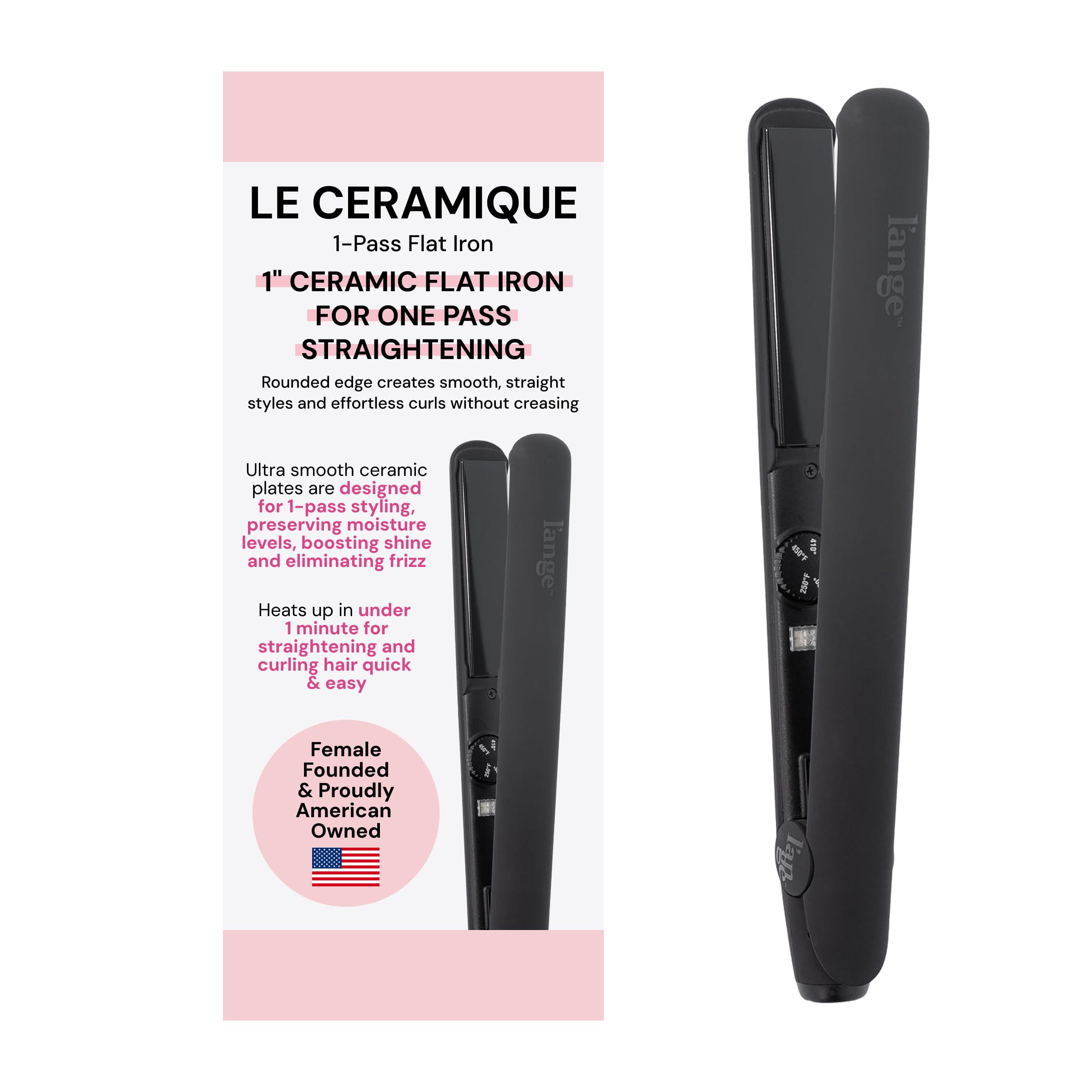 L'ANGE Le Ceramique Flat Iron - Shine & Straighten -8 L'ANGE Le Ceramique Flat Iron - Shine & Straighten -8