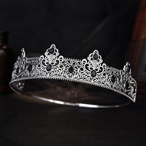 Miniatura 4 de Corona de rey para hombre, decoración para cumpleaños, fiesta de graduación, disfraz de boda, Halloween, regalo del día del padre para hombres,