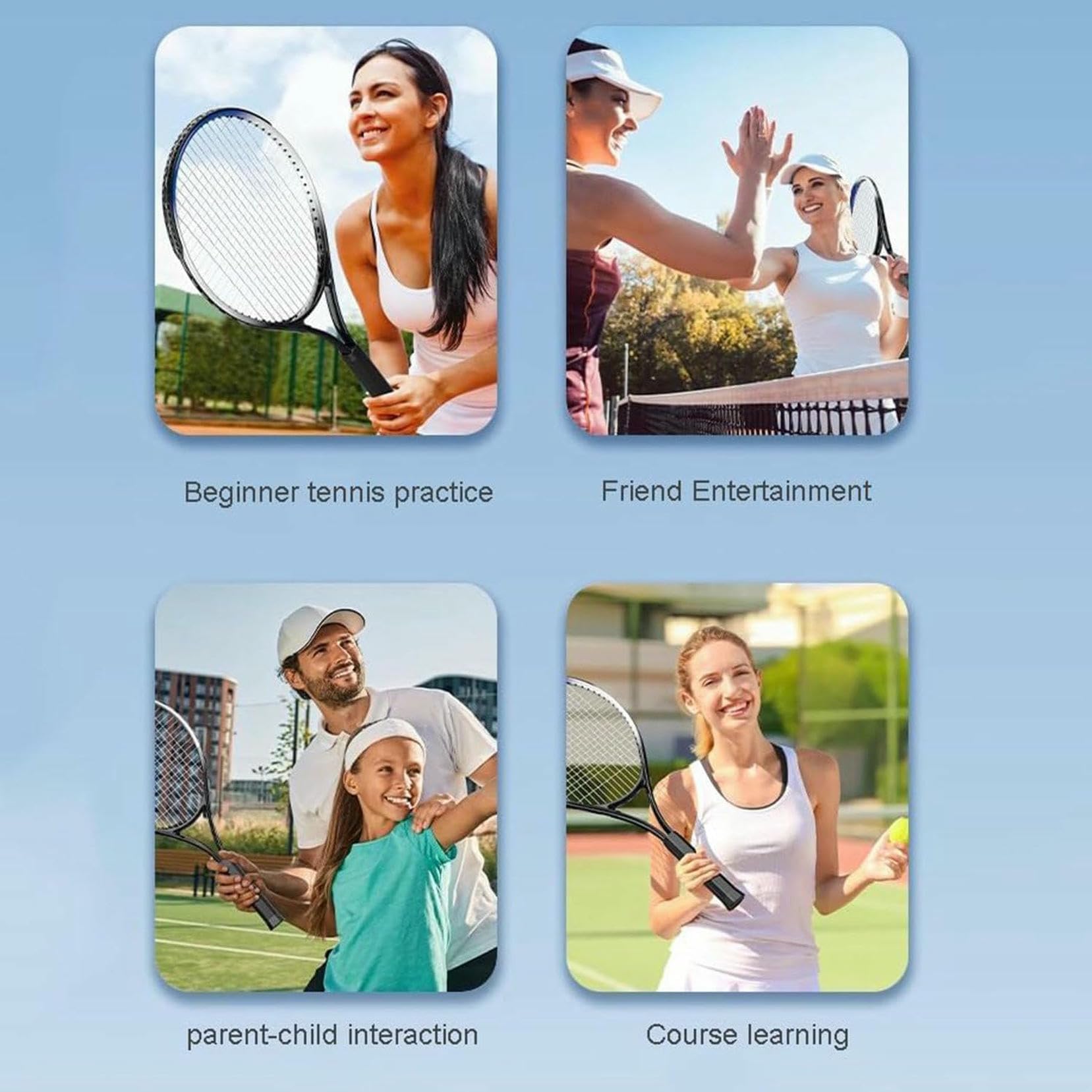 Raccoglitore di palline da tennis, con sistema di recupero automatico a pressione manuale, raccoglie palline da tennis rimovibile, dispositivo portatile può contenere 290 palline per una facile