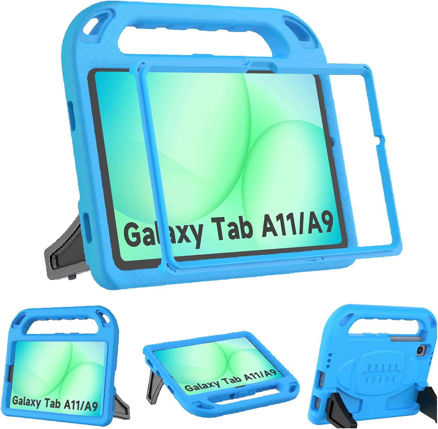 BMOUO Kids Case for Samsung Galaxy Tab A11 8.7 Inch 2025/A9 8.7" 2023 /Tab A7 Lite 8.7" 2021- with Built-in Screen Protector, Shockproof Samsung Galaxy Tab A11/A9/A7 Lite Case 8.7 Inch - Blue