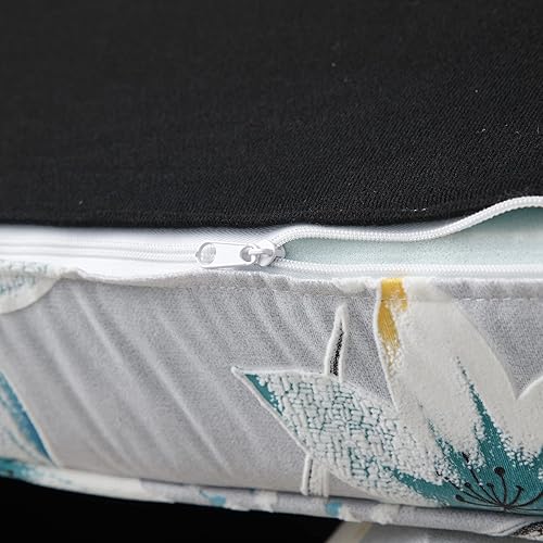 Miniatura 8 de Holaki Sofá biplaza de terciopelo de 61 pulgadas, sofá Chesterfield tapizado con 2 almohadas redondas, sofá biplaza moderno de mediados de siglo con