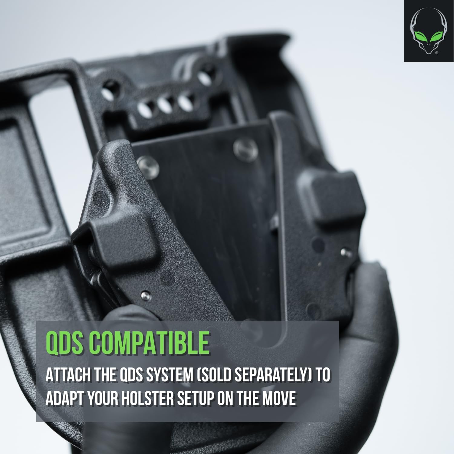 Alien Gear Rapid Force Holster Paddle – Secure Belt Fit up to 1 ¾” – Durable Polymer – Works with Rapid Force Level II, Level III, and Photon Holsters - Made in USA