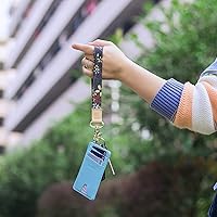 Vista 56 de Ecovision - Llavero con correa para llaves, llaveros de pulsera con 2 argollas para llaves para mujer