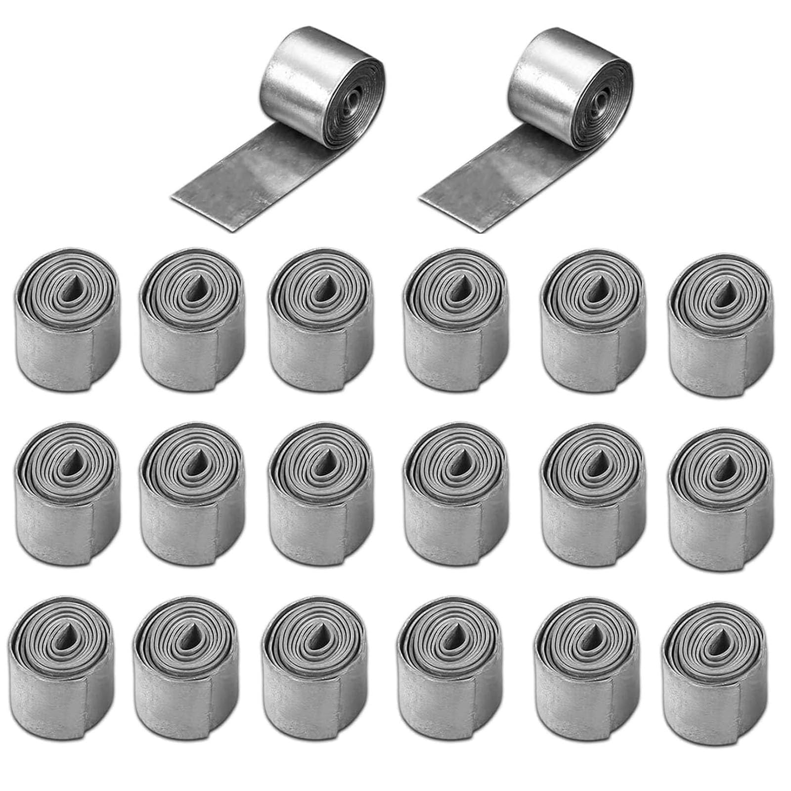 THE WHITE SHOP 20 PCS Lead Sheet, Fishing Soft Lead Sheet Strip Sinkers Weights Tackle Accessories Supplies New, Balance The Fishing Accessories Group Fishing Weights Sinkers (0.3mm)