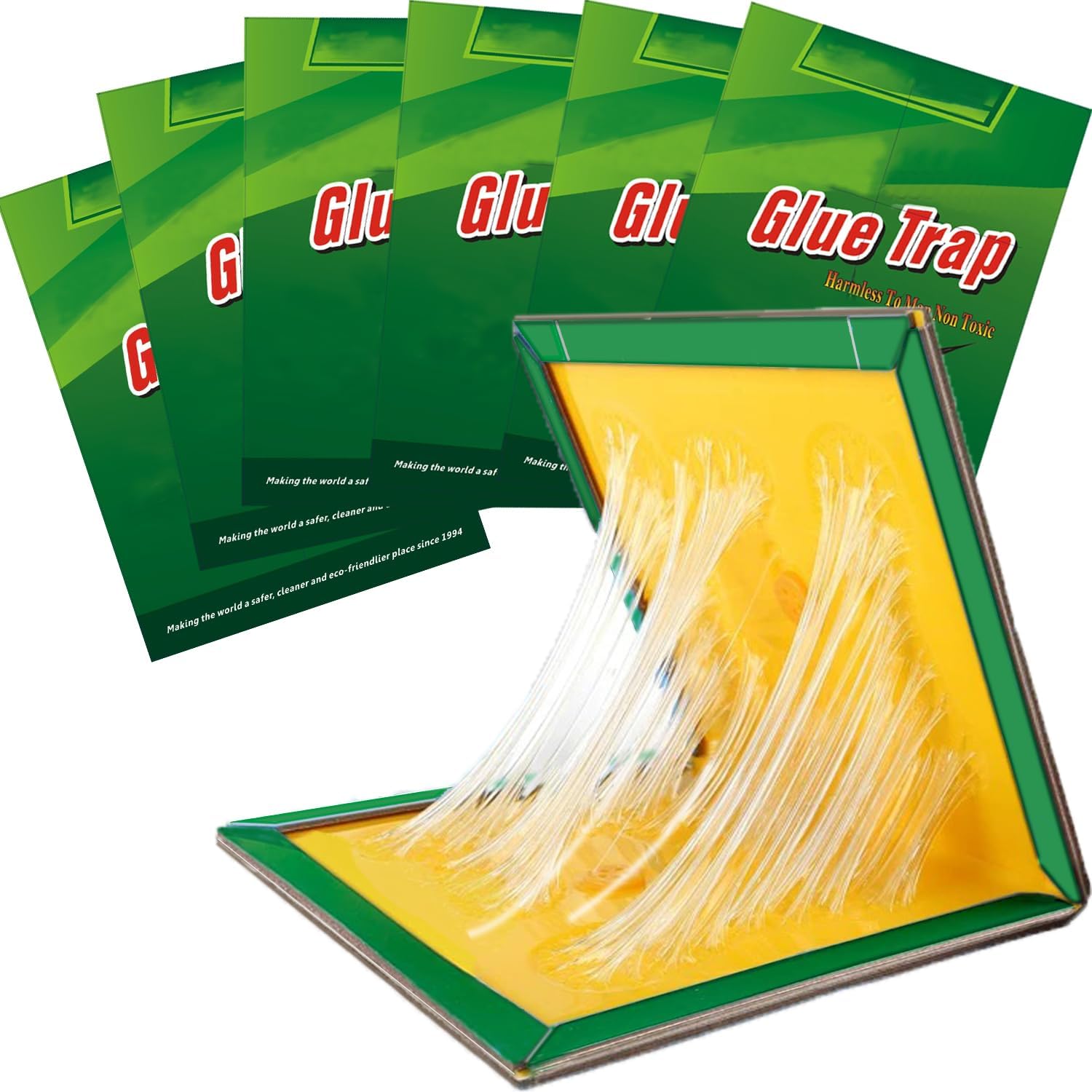 6 Pack Pest Trap Boards Large Strong Sticky Pads for Multiple Pests Non Toxic Glue Trap Pads for Indoor Outdoor Home Kitchen Garden Pest Control Solution (Pack of 6)-image-30