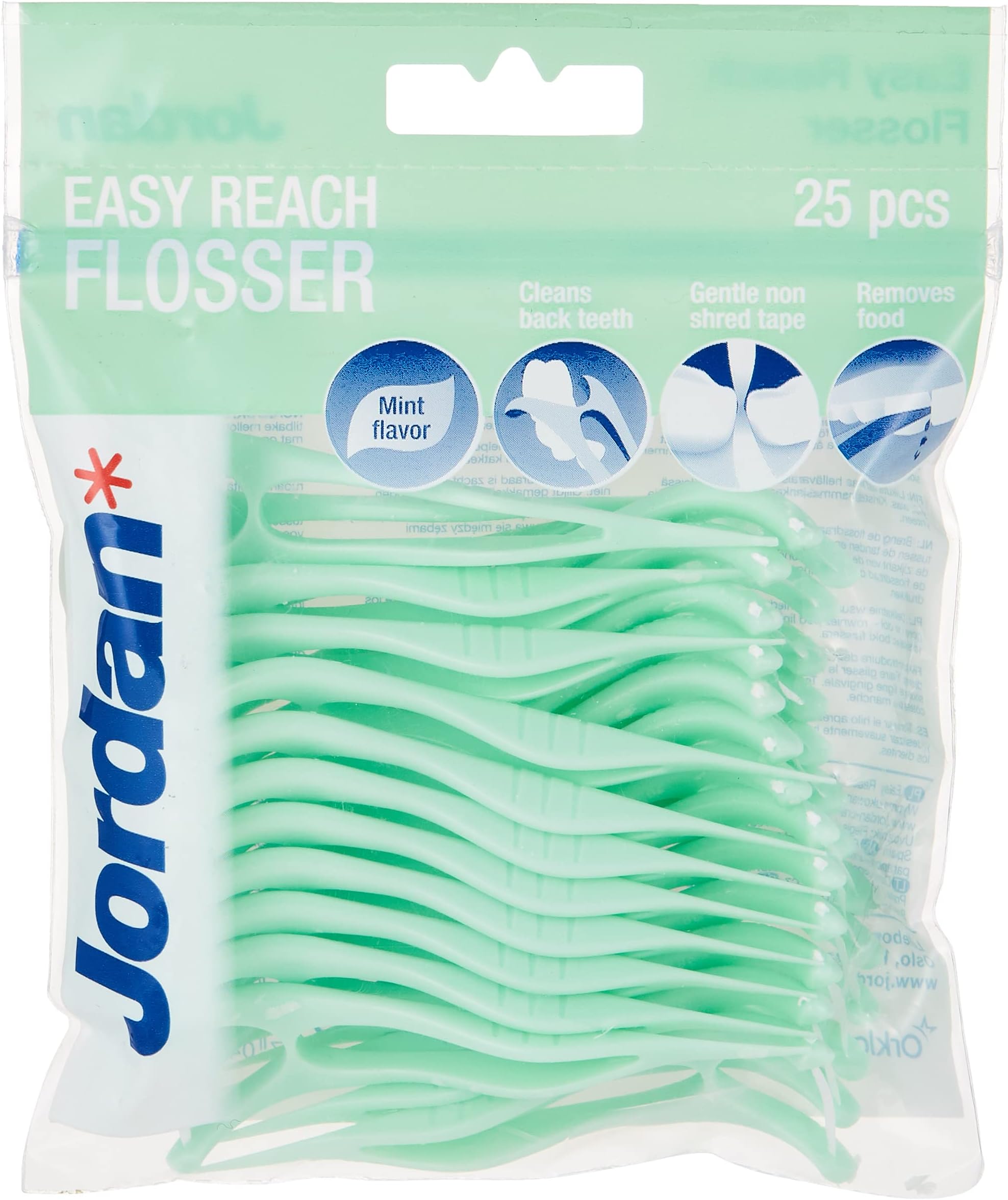 Jordan Easy Reach Flosser Cool Mint 25pcs