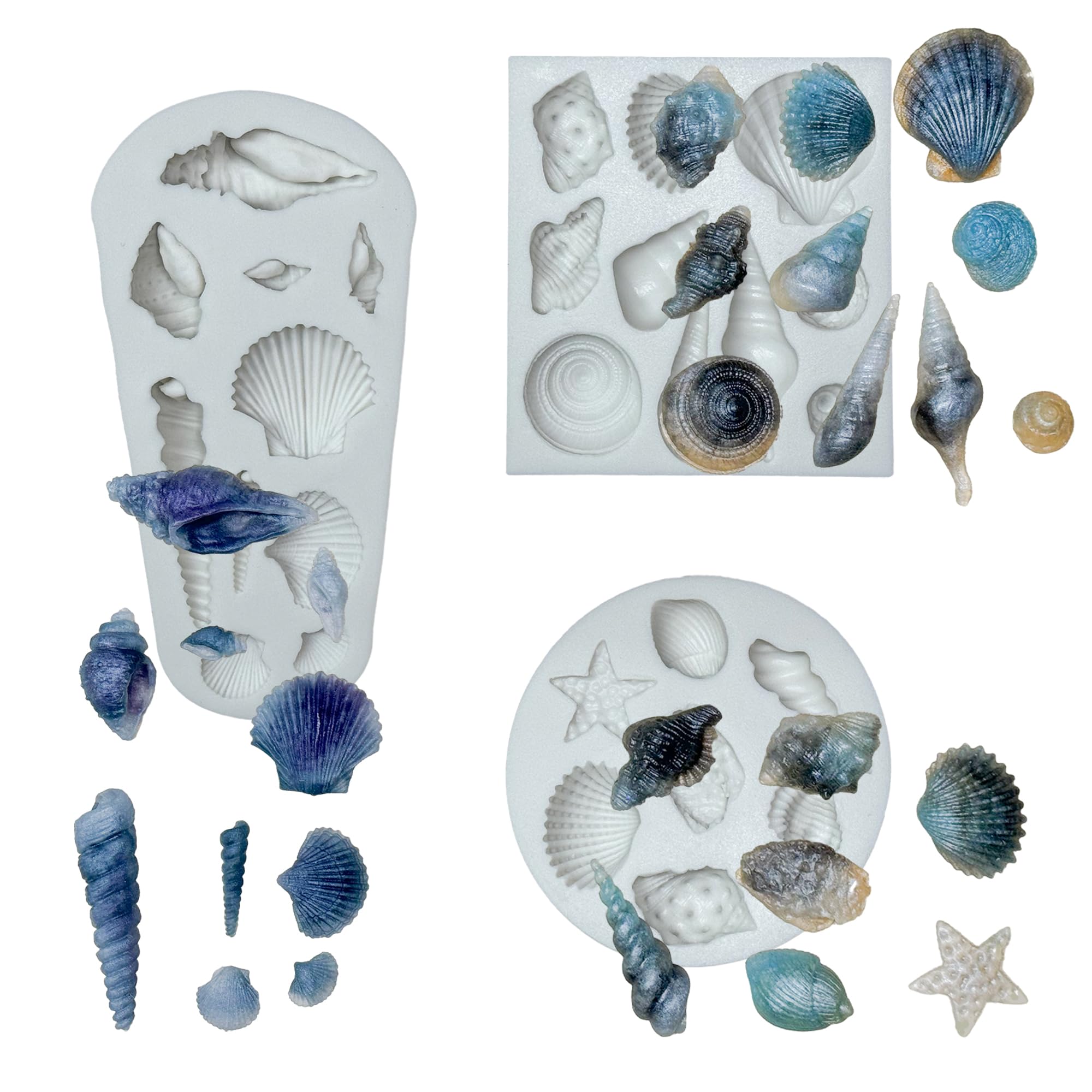 Moule silicone coquillages pour décorer vos gâteaux d'anniversaire marins
