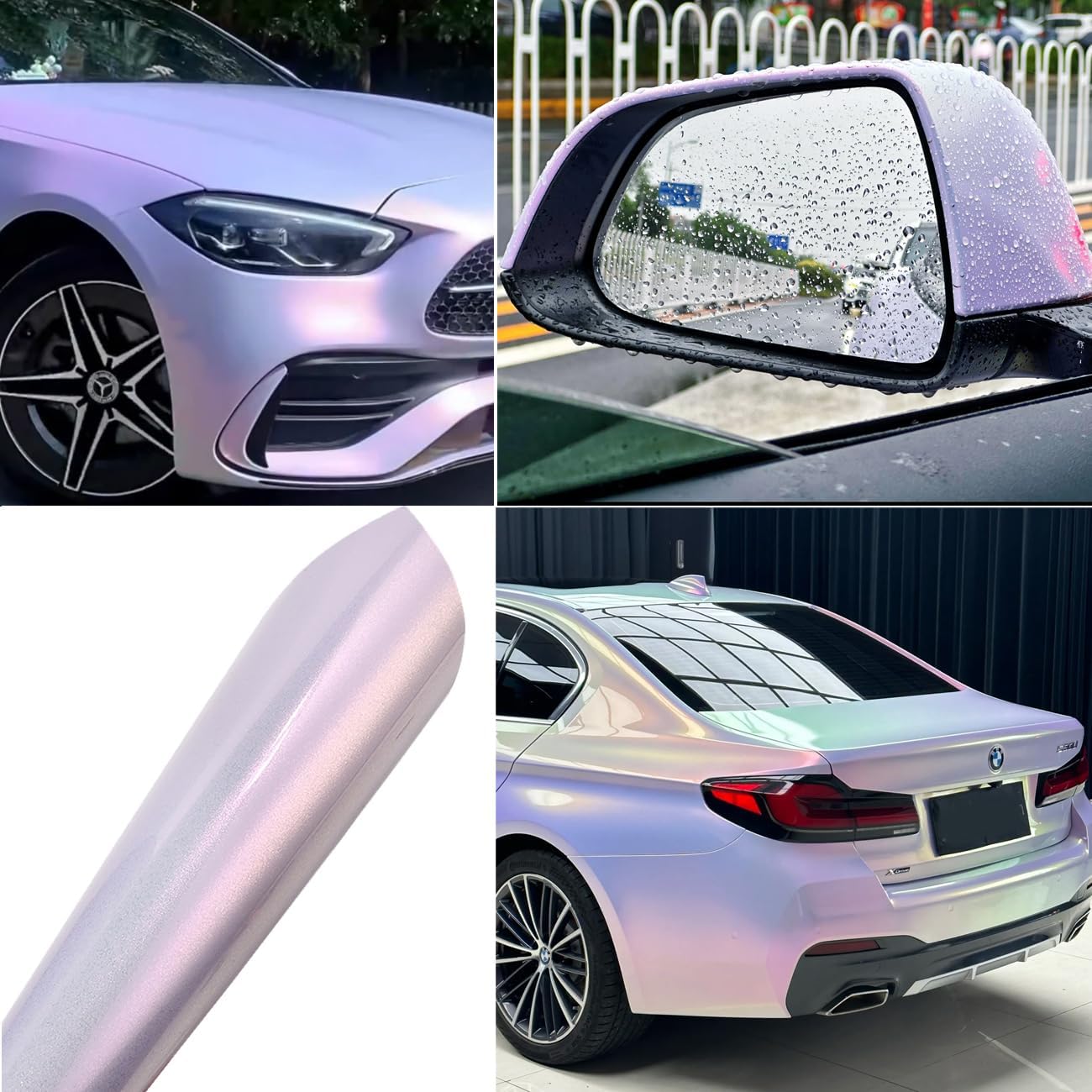 Blueshyhall Glossy Pink Car Wrap Vinyl Vehicle Film with Air Release DIY Auto Body Sticker Exterior Decal Wrapping Film 60'' x 78'' (5ft x 6.5ft)