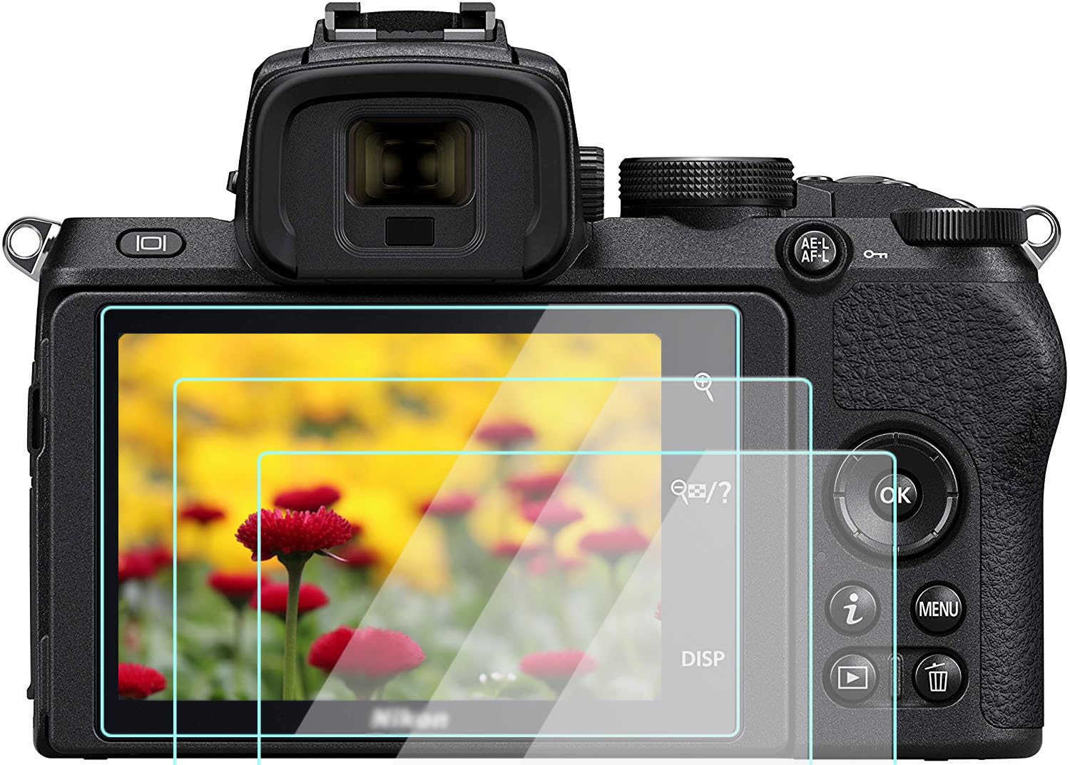 Lot de 3 films de protection en verre trempé pour Nikon Z50