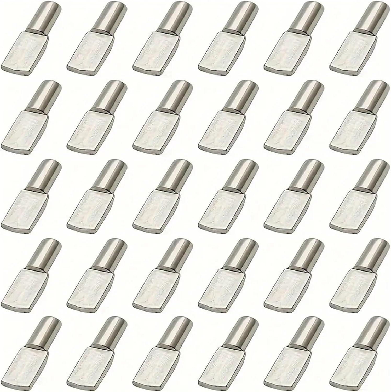 Shelf Support Pegs 200Pcs 5mm Spoon Shape Nickel Plated Bookshelf Pins for Shelves
