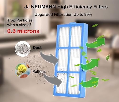 Miniatura 2 de Piezas de repuesto para Kyvol Cybovac E20, E30, E31, ionVac Robot Vacuum 2000PA Accesorios Filtros, cepillos, cepillo de rodillo