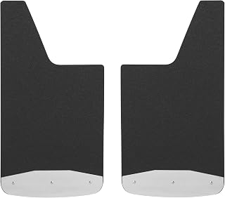 251723 Front or Rear 12-Inch x 23-Inch Textured Rubber Mud Guards, Select Ford F-250, F-350, F-450, F-550 Super Duty , Black